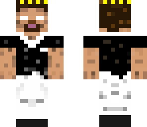 herobrine in tux with crown