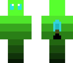 green man with diamond shovel