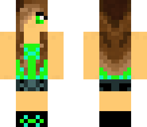 lime and aqua girl