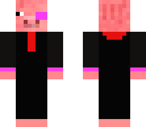 pig with purple eye
