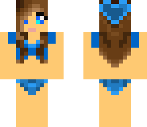 cute blue bikkini girl