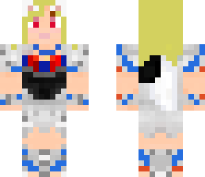 less colorful albino wolf girl
