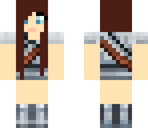 female warrior with brown hair edit