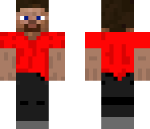 steve with red t-shirt and black jeans