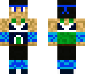 green and blue ninja
