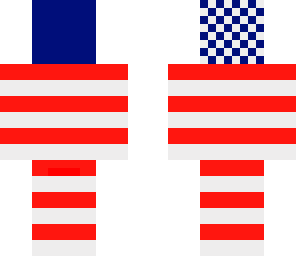 american flag person