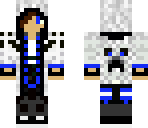 neon blue teenager