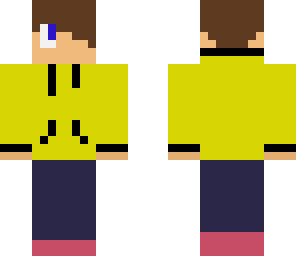 yellow hoodie teenager skin