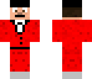 red suit with top hat