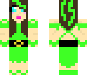 lime green girl
