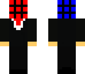 rubix cube head with tuxedo