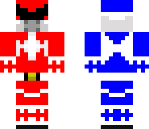 mixed power ranger red and blue