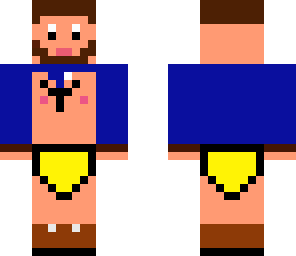 golden underwear with goggles