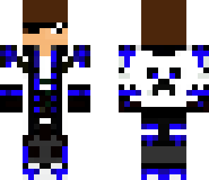 blue creeper jacket with headphones and sunglasses