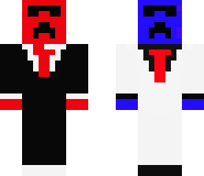 red blue creeper suit