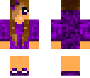 purple hoodie girl
