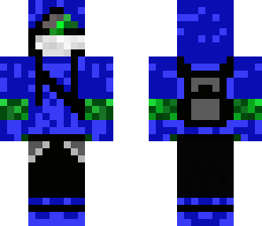 blue cyborg creeper assasin