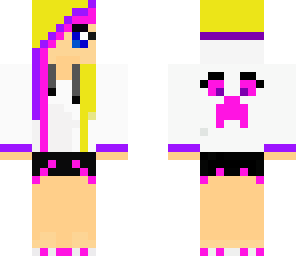 pink n purple creeper girl