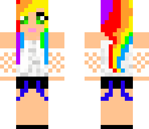 edit rainbow girl