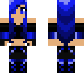 blue haired girl