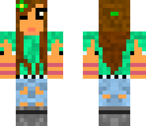 girl in green