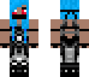 blue haired someone