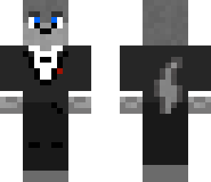 wolf in tuxedo