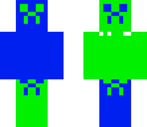 green and blue creeper