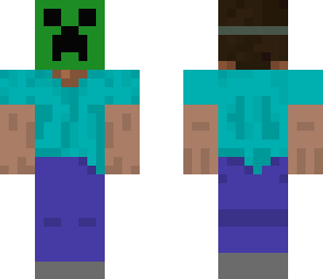 steve with creeper mask