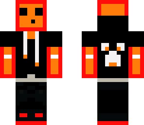 fire slime with hoodie