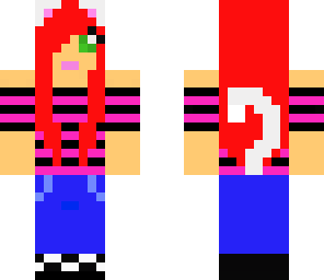 red haired cat demon