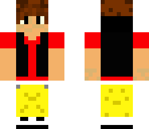 black vest with yellow  pants