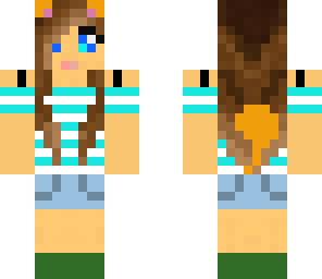 brown haired kitty girl