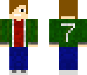 number 7 green jacket