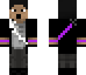 purple asian dude wearing headphones
