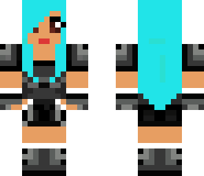 blue warrior girl