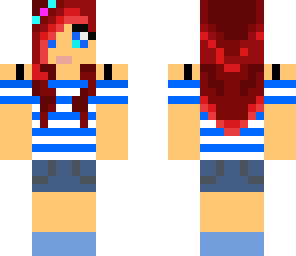 cute girl with striped shirt
