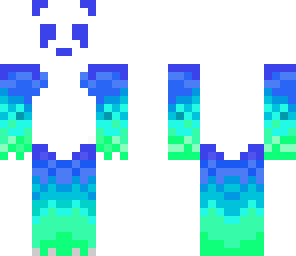 blue-green panda