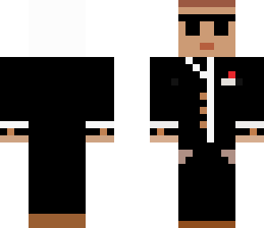 man in black