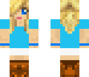 short hair blue girl