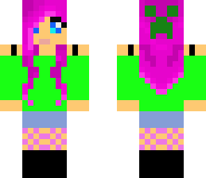 girl with cool shirt and creeper bow