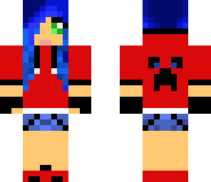 blue hair girl