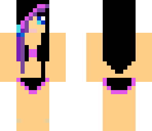 purple bakini girl