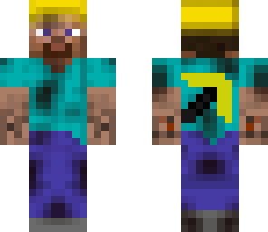 miner with golden pick