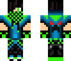 green and blue cool boy