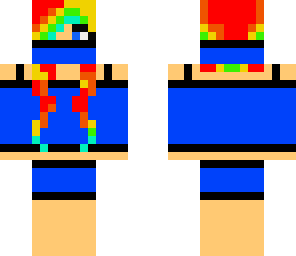 cute rainbow ninja