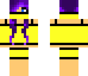 ninja girl with purple hair
