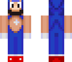 mario in a sonic costume