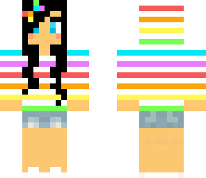rainbow jacket teen girl