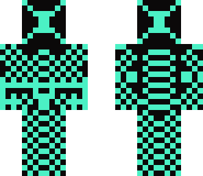light blue skeleton